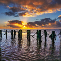 Solnedgang over Vadehavet